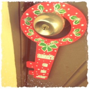 christmas doorknob
