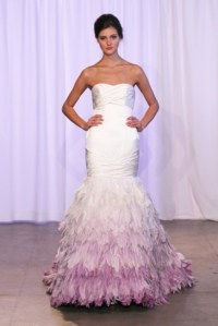 loverly pink bottom dress bridal